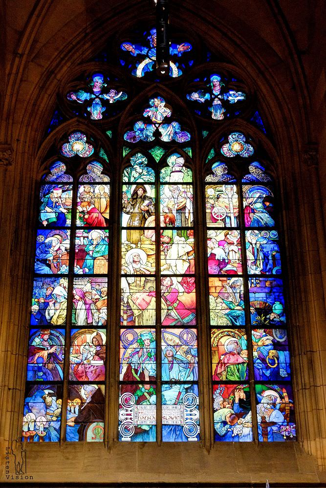 捷克 城堡區 聖維特大教堂 St. Vitus Cathedral / 一睹慕夏之窗的彩繪藝術